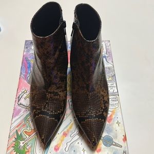 JEFFREY CAMPBELL Snake Skin Booties
